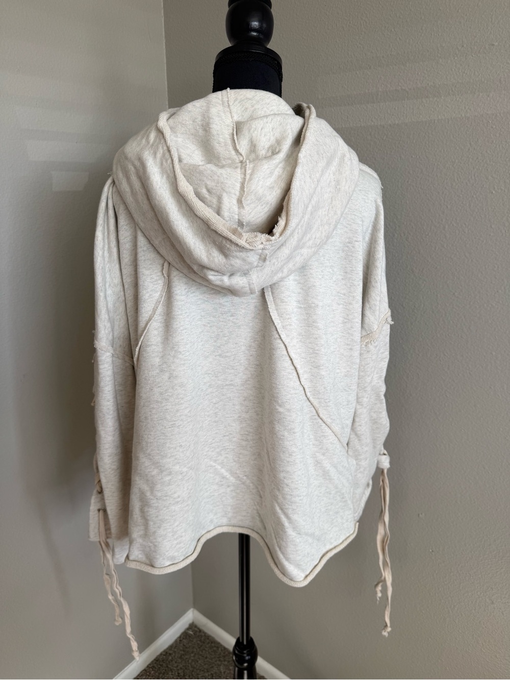 POL Light Gray Cozy Pullover Hoodie with Cowl Neck - Picture 4 of 4